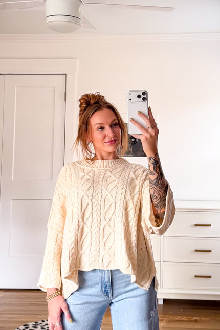 Knit cropped sweater