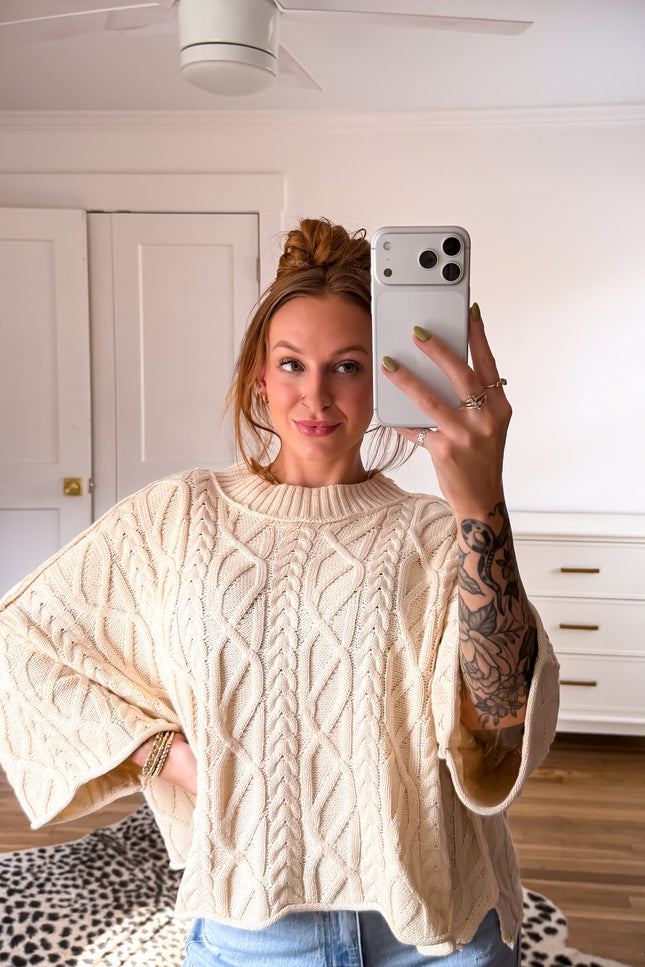 Knit cropped sweater