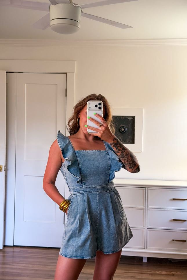 Sweet on Denim Romper