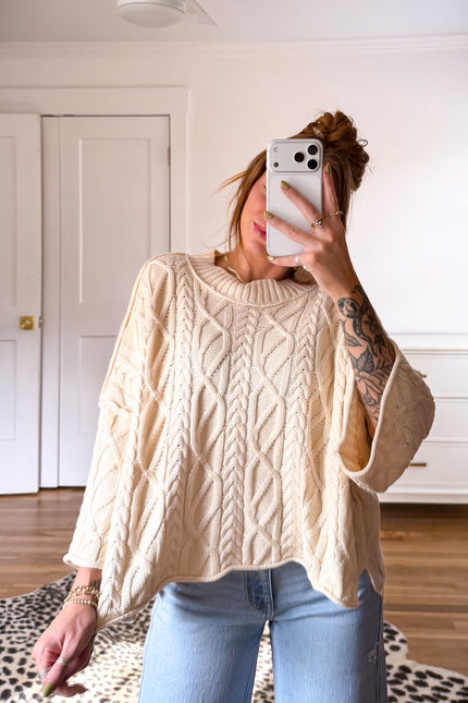 Knit cropped sweater