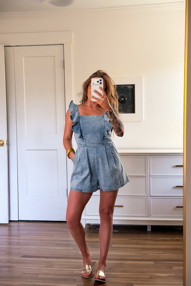 Sweet on Denim Romper