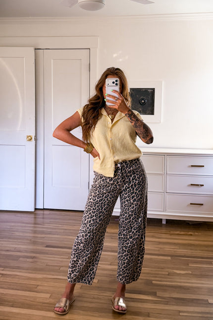 Lemon Drop Button Up