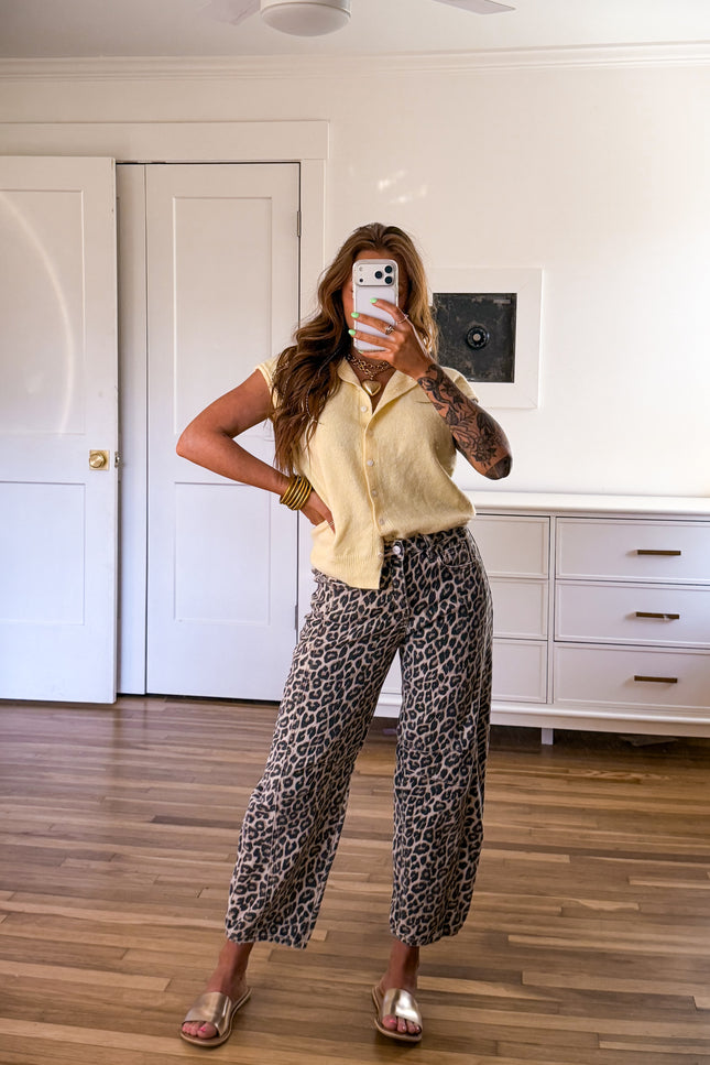 Lemon Drop Button Up